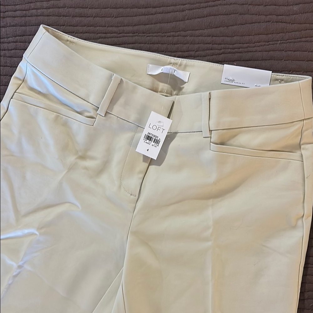 LOFT Cream Trousers